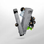 Disposable Vape, 200mg CBD, 600 Puffs, Flavors: Frosted Black