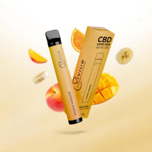 Disposable Vape, 200mg CBD, 600 Puffs, Flavors: Mango Mirage