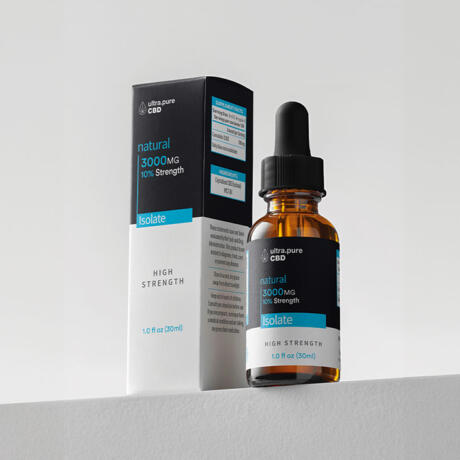 Ultra Pure Extracts, CBD Isolate, 3000mg (30ml), Concentration: 10%
