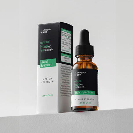 Ultra Pure Extracts, CBD Broad Spectrum, 1500mg (30ml), Concentration: 5%