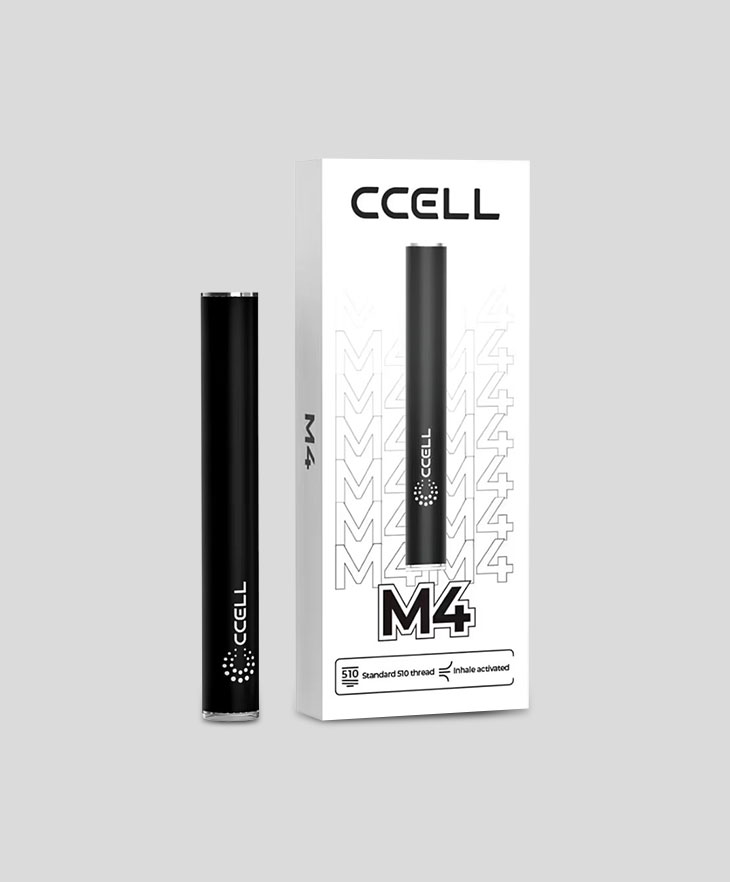 CCELL M4, Rechargeable Battery, Black (USB-C), Dimensions: 10.5W × 76.35H (mm)
